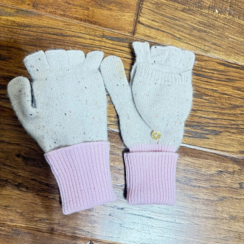 J.Crew Convertible Fingerless  Gloves Speckled Cashmere Blend OLDSTOCK‎  FLAW